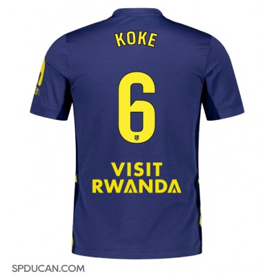 Muški Nogometni Dres Atletico Madrid Koke #6 Gostujuci 2025-26 Kratak Rukav Muški Nogometni Dres Atletico Madrid Koke #6 Gostujuci 2025-26 Kratak Rukav